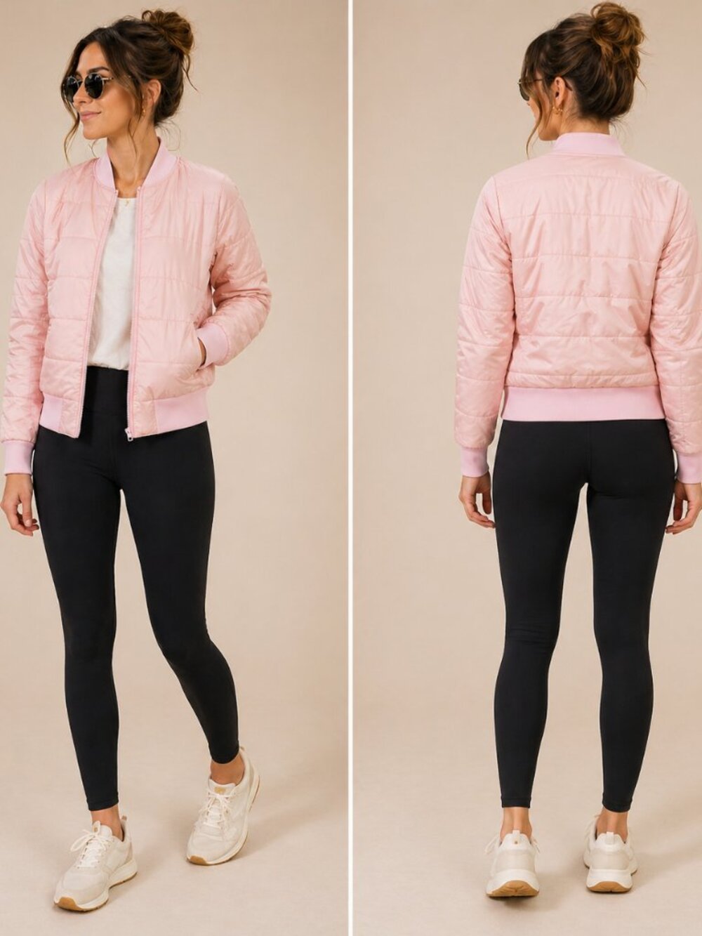 Lululemon Non-Stop Bomber Reversible Misty Pink Size 4 Primaloft - Picture 1 of 10